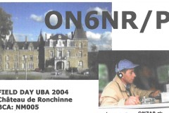 ON6NR/P - 05/06/2004 - 40M/80M/160M - CW - 599/599/599