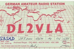 DL2VLA - 29/07/2000 - 20M - CW - 599
