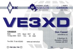 VE3XD - 13/09/2003 - 15M - SSB - 59