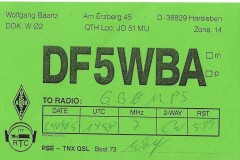 DF5WBA - 24/09/2005 - 40M - CW - 599