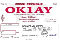 OK1AY - 24/09/2005 - 40M - CW - 599
