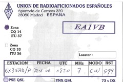 EA1VB - 22/06/2006 - 40M - CW - 599