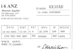 I6ANZ - 18/02/2001 - 15M - SSB - 59