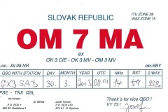 OM7MA - 30/03/2003 - 20M - SSB - 59